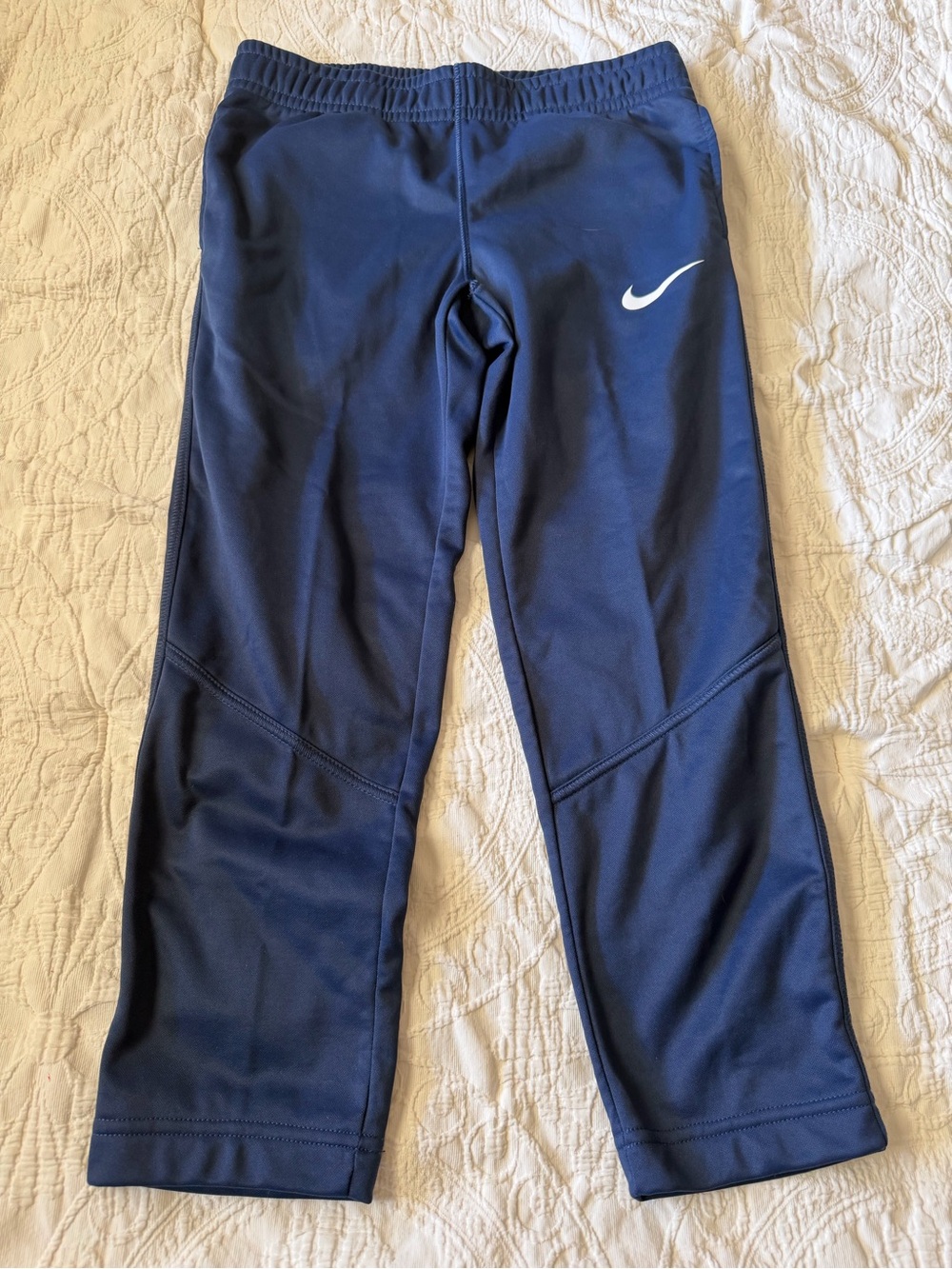 Nike Kids Therma-Fit Athletic Pants, Size S (Age 8/9) Navy